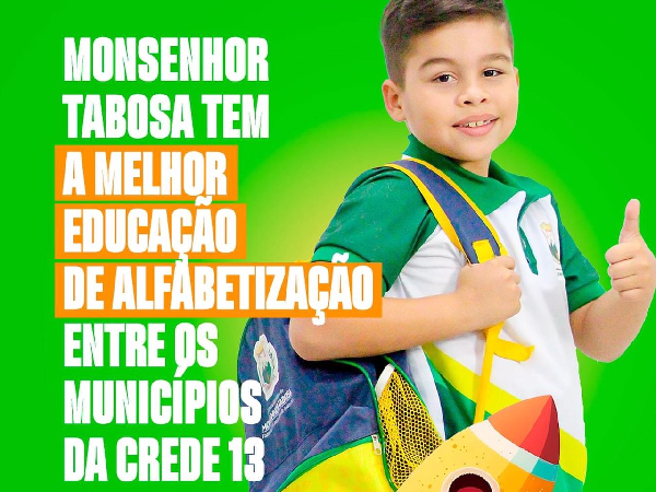 Monsenhor Tabosa brilha na educação: Nosso município conquistou o topo dos resultados do SPAECE 2023